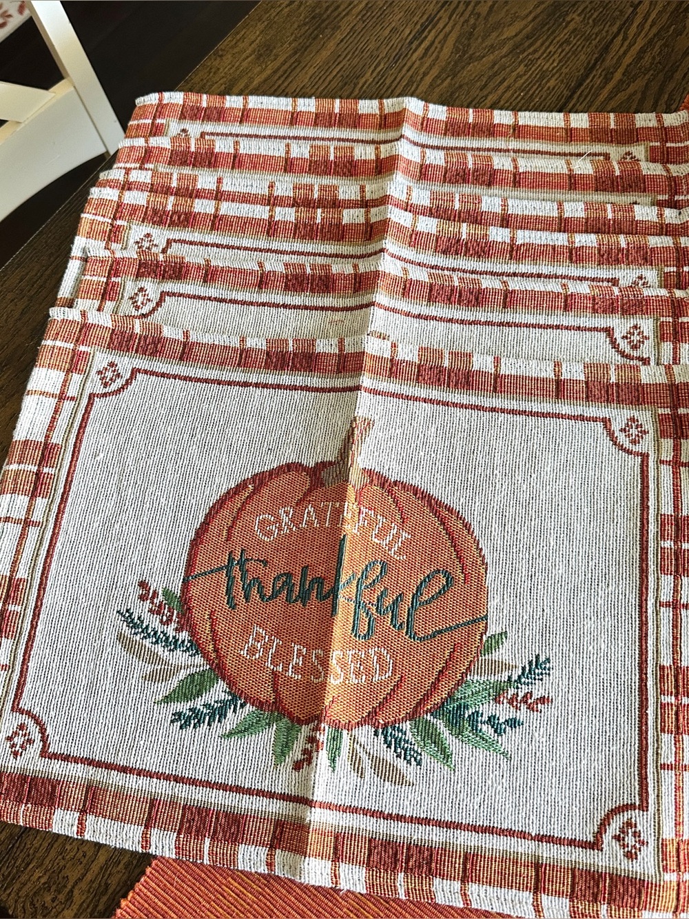 Farmhouse Fall Tapestry Placemats set of 6